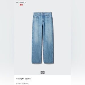JW ANDERSON x UNIQLO Blue Denim Jeans
